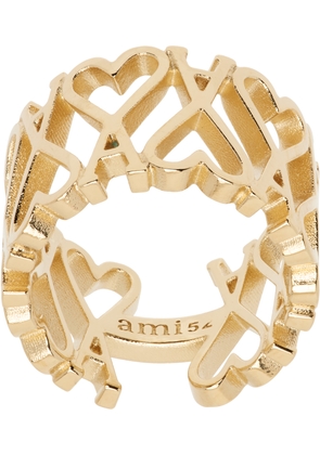 AMI Paris Gold Ami de Coeur Ring