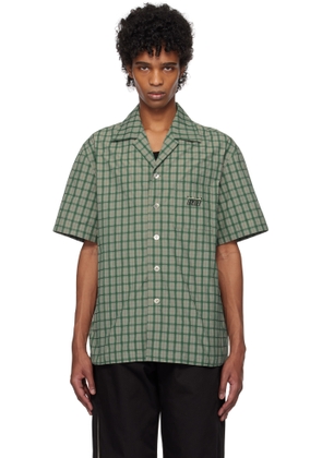 Kijun Green Check Half Sleeve Shirt