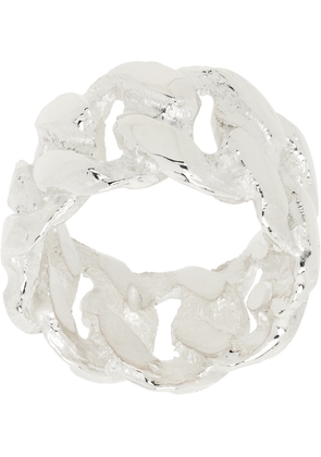 Pearls Before Swine Silver XL Link Ring