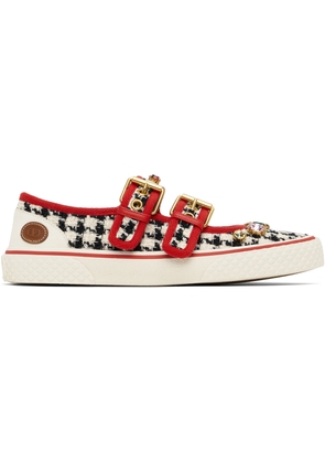Valentino Garavani Off-White & Black Dollyboard Sneakers