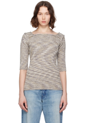 Baserange Gray Zampa 3/4 Sweater