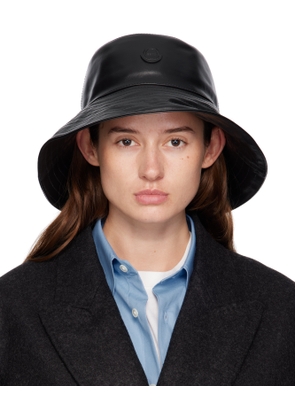 Moncler Genius Moncler x EE72 Black Leather Bucket Hat