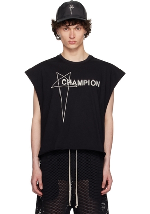 Rick Owens Black Champion Edition Micro Tatlin Tank Top