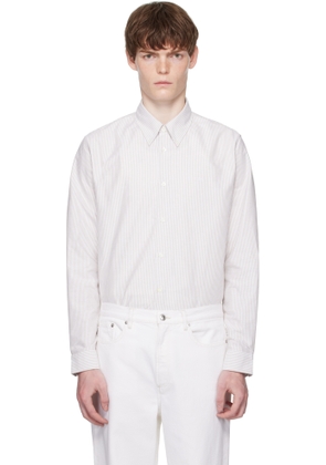 A. P.C. Off-White & Beige Greg Shirt