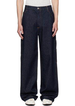 Dries Van Noten Navy Pocketed Jeans