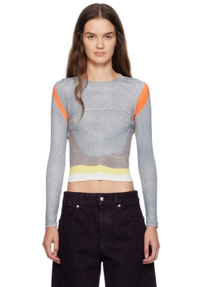 Eckhaus Latta Multicolor Lapped Baby Crewneck T-shirt