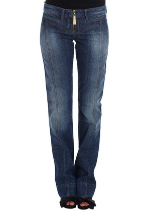 Cavalli Women  Wash Cotton Stretch Boot Cut Jeans - W24