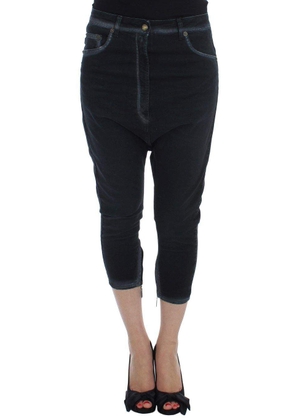 Cavalli Women Dark  Cotton Stretch Baggy Relax Jeans - W26