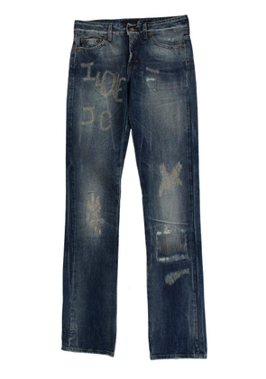 Cavalli Women   Wash Torn Cotton Straight Fit Jeans - W26