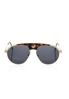 Frankie Morello Brown Metallic Fibre Sunglasses