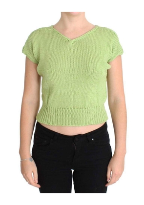 PINK MEMORIES  Cotton Blend Knitted Sweater - One Size