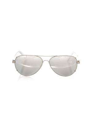 Frankie Morello Silver Metallic Fibre Sunglasses