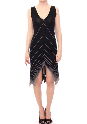 Alice Palmer  Low V Neck Knitted Cocktail Dress - M