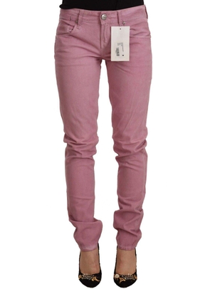 Acht Pink Cotton Slim Fit Women Denim Skinny Jeans - W26