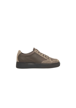Beige Leather Men Sneaker - EU44/US11
