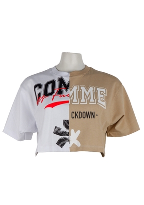 Comme Des Fuckdown Beige Cotton Tops & T-Shirt - XS