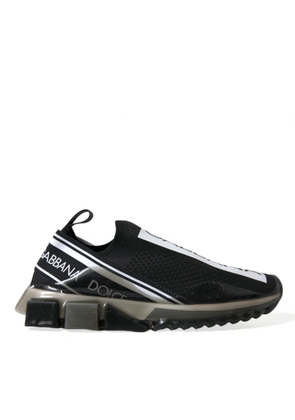 Dolce & Gabbana Elegant Black & White Sorrento Sneakers - EU39/US6