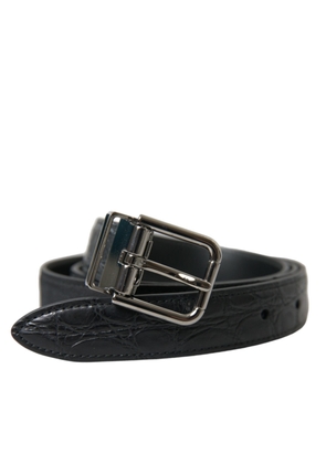 Elegant Leather Belt with Metal Buckle - 95 cm / 38 Inches
