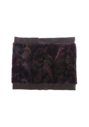 Dolce & Gabbana  Purple MINK Fur Scarf Foulard Neck Wrap