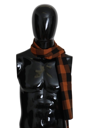 COSTUME NATIONAL C’N’C   Check Neck Wrap Shawl Scarf