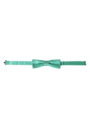 Mint Green Silk Adjustable Neck Men Bow Tie