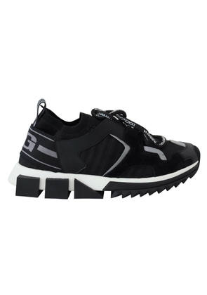 Black Mesh Sorrento Trekking Sneakers Shoes - EU35.5/US5