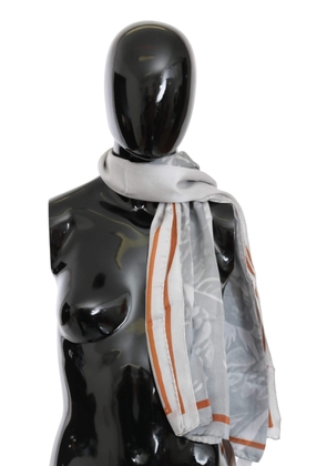 COSTUME NATIONAL C’N’C   Silk Shawl Foulard Wrap Scarf