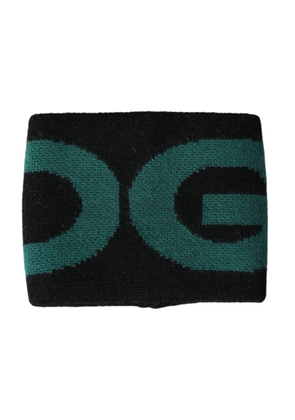 Black Green Wool Logo #DGMILLENNIALS Wristband