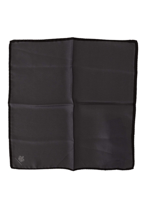 Dolce & Gabbana Gray 100% Silk Square Handkerchief Gray 100% Silk Square Handkerchief