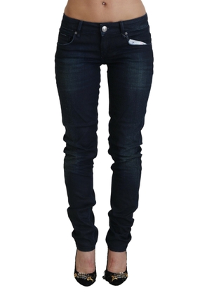 Acht Blue Low Waist Slim Fit Women Denim Jeans - W26