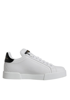 White Leather Classic Low Top Sneakers Shoes - EU35.5/US5