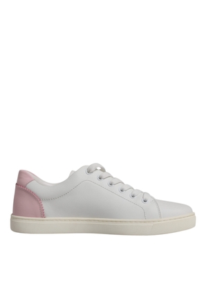 White Classic Calf Leather Sneakers Shoes - EU37/US7