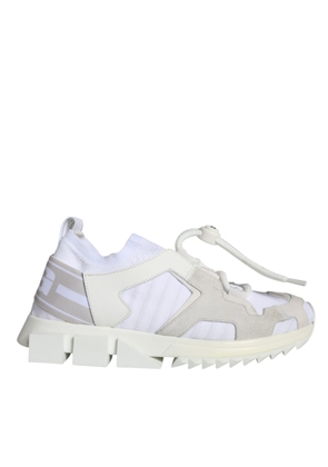 White Mesh Sorrento Trekking Sneakers Shoes - EU36.5/US6