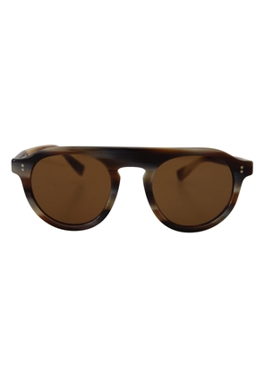 Dolce & Gabbana Brown Tortoise Oval Full Rim Eyewear DG4306 Sunglasses
