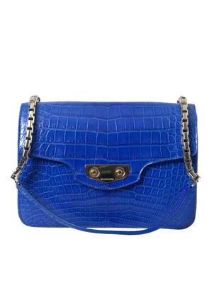 Balenciaga Chic Alligator Skin Chain Shoulder Bag