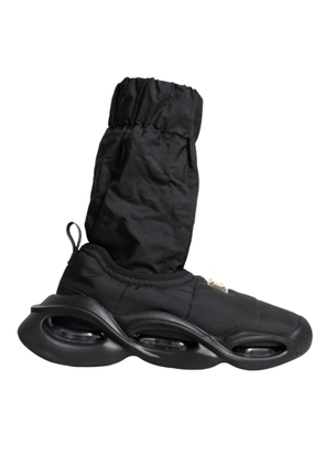 Black Slip On Wave Socks Sneakers Shoes - EU39/US8.5