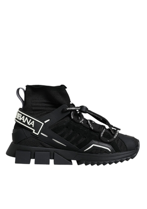 Black Sorrento Socks Logo Sneakers Shoes - EU36.5/US6