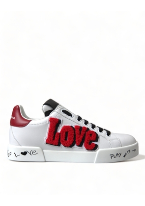 Chic White Portofino Leather Sneakers - EU36/US5.5