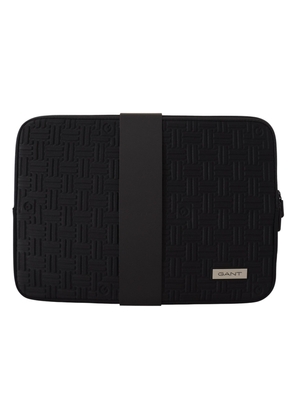 Gant Black Padded Pouch Bag Zipper Cover Sleeve Case