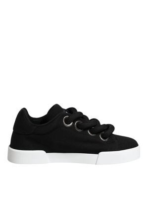 Black Portofino Low Top Sneakers Shoes - EU37/US7