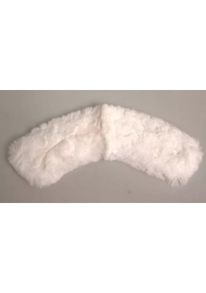 White Fur Shoulder Collar Wrap Shawl Scarf