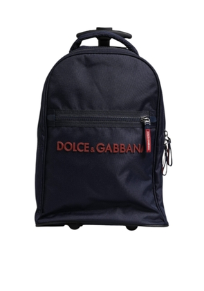 Blue Red Polyester Kids Back Pack Wheel Suitcase Bag