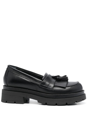 PAROSH 45mm tassel-detail leather loafers - 36 NERO