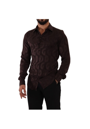 Bordeaux Silk Shirt - 40