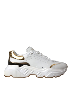White Gold DAYMASTER Leather Sneakers Shoes - EU40/US9.5