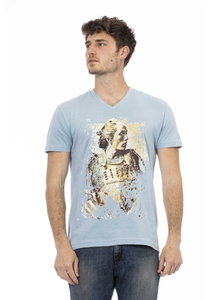 Trussardi Action Light-blue Cotton T-Shirt - S