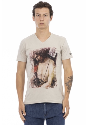 Trussardi Action Beige Cotton T-Shirt - S