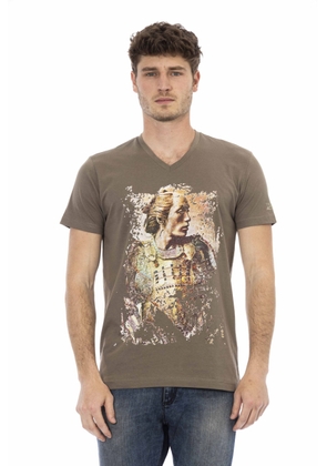 Trussardi Action Brown Cotton T-Shirt - S