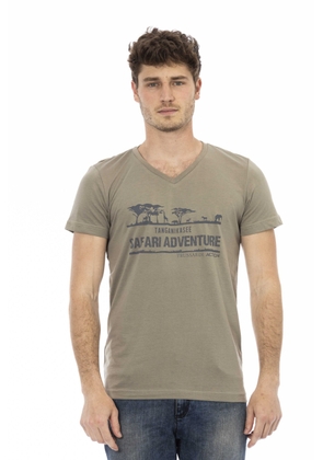 Trussardi Action Brown Cotton T-Shirt - L