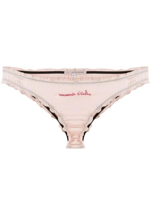 L'AUTRE CHOSE embroidered slip - L PINK